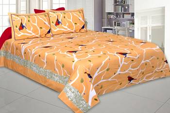 multicolor floral print cotton bed sheets 1