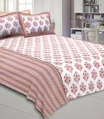 multicolor floral print cotton bed sheets