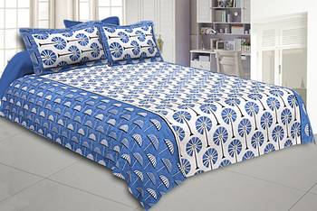 multicolor floral print cotton bed sheets 1