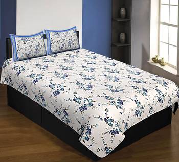 multicolor floral print cotton bed sheets 1