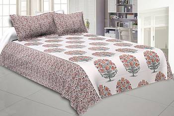 multicolor floral print cotton bed sheets 1