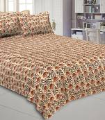 multicolor floral print cotton bed sheets