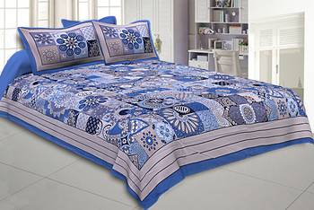 multicolor floral print cotton bed sheets 1