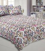 multicolor floral print cotton bed sheets