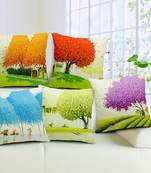 fabzi jute printed cushion covers set of 5