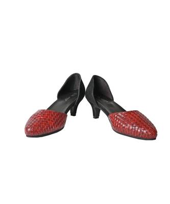 Maroon &Black, patent leather,heels 1