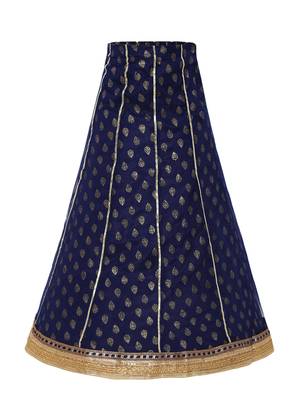 Girl'S Green Silk Lehenga Choli & Dupatta Set 4