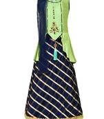 Girl'S Blue Silk Lehenga Choli & Dupatta Set