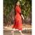 Rust Red Cotton Kurta,Pants & Jacket- Set of three