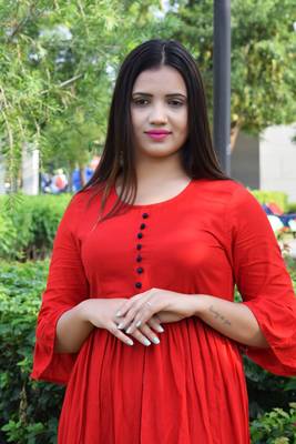 Red plain rayon ethnic-kurtis 2