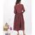 Red Cotton MissBridge Hand Block Dress
