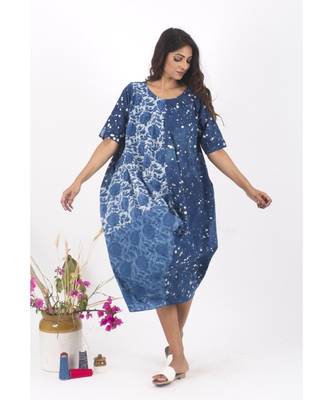 Blue Cotton DustyStreet Indigo Dress 1