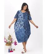 Blue Cotton DustyStreet Indigo Dress