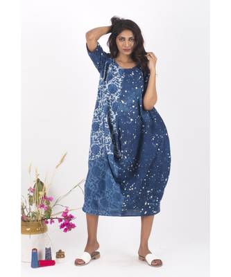 Blue Cotton DustyStreet Indigo Dress 2