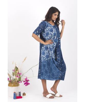 Blue Cotton DustyStreet Indigo Dress 3
