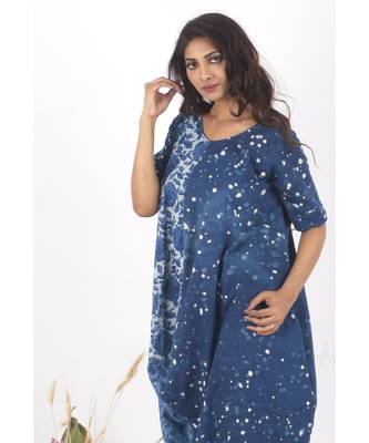 Blue Cotton DustyStreet Indigo Dress 5