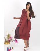 Red Cotton TheRedIndian Hand Block Print Dress