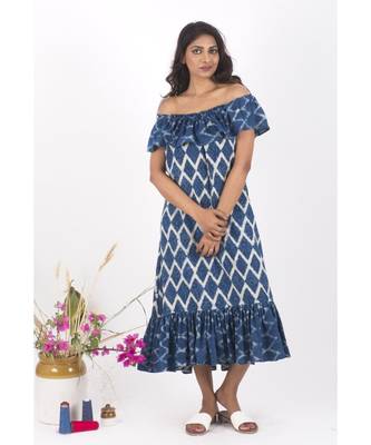 Blue Cotton BikeRides Indigo Dress 5