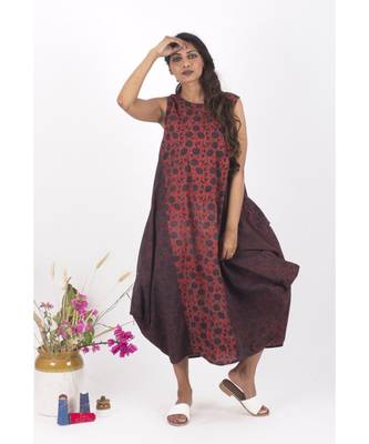 Red Cotton RedKarina Jhola Dress 1
