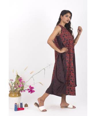 Red Cotton RedKarina Jhola Dress 3