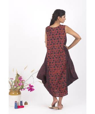 Red Cotton RedKarina Jhola Dress 4