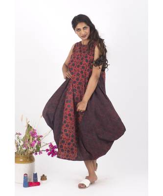 Red Cotton RedKarina Jhola Dress 6