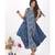 Blue Cotton Kuan Indigo Floral Jhola Dress