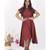 Red Cotton DearAlice Hand Block Dress