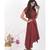 Red Cotton DearAlice Hand Block Dress