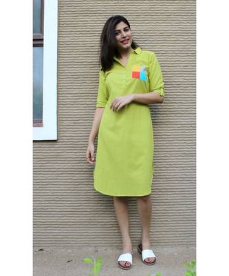 Green Cotton Gilli Dress 1