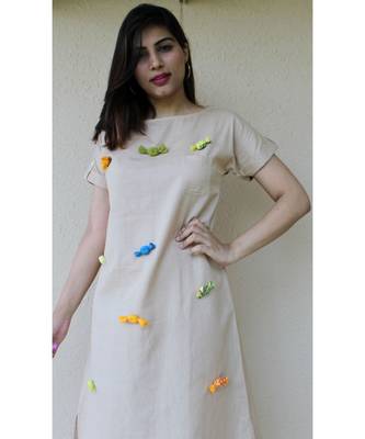 beige Cotton Harriet Candy dress 2
