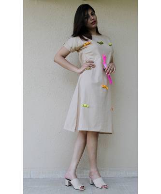 beige Cotton Harriet Candy dress 3
