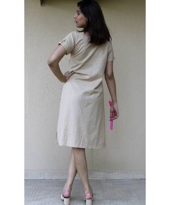 beige Cotton Harriet Candy dress 5
