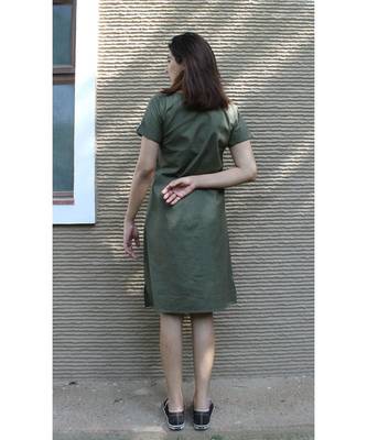 green Cotton Meraki Candy dress 4