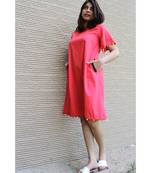 red Cotton Yanna Dress