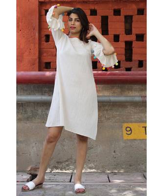 Off white Cotton Brinda Dress 2