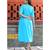Blue Cotton Farha Blue Dress