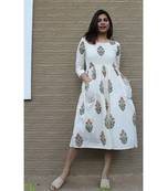 Off white Cotton Natalie Dress