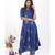 Blue Cotton Bela Hand Block print Dress 2