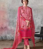 Pink digital print georgette salwar