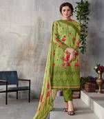 Light-green digital print georgette salwar