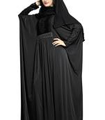 Justkartit Women'S Dubai Style Velvet Stretchable Soft Material Outdoor Wear Abaya Burqa