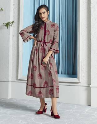 Chiku Printed Rayon Ethnic Kurtis 1