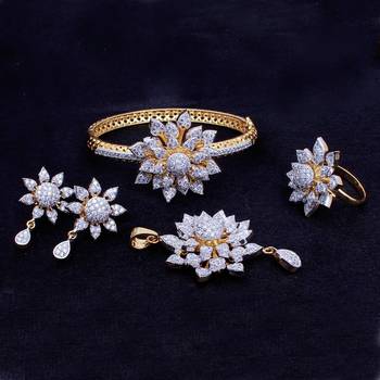 Gold diamond jewellery combo 2