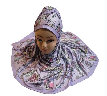 Justkartit Women'S Jersey Stretchable Material Printed Hijab Scarf Dupatta 5