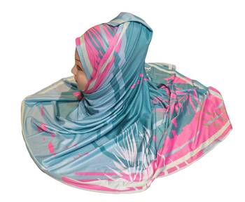 Justkartit Women'S Occasion Wear Jersey Stretchable Material Printed Hijab Scarf Dupatta 4