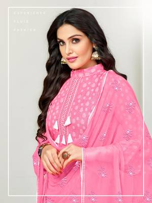 Pink abstract print cotton salwar 2