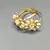 Gold Stone Toe Rings