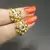 Gold Stone Toe Rings