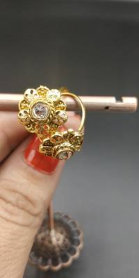 Gold Stone Toe Rings 4